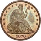 1870 Liberty Seated 50C NGC Proof 64