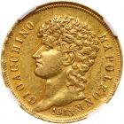 Italian States: Naples. 40 Lire, 1813 NGC EF45