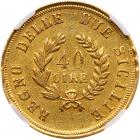 Italian States: Naples. 40 Lire, 1813 NGC EF45 - 2