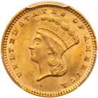 1874 $1 Gold Indian PCGS MS64