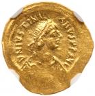 Justinian I. Gold Tremissis (1.48 g), AD 527-565