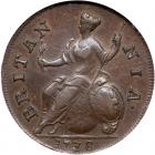 Great Britain. 1/2 Penny, 1738 NGC AU50 BR - 2