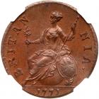 Great Britain. Half Penny, 1771 NGC MS62 BR - 2