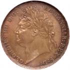 Great Britain. Crown, 1821 NGC EF45