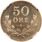 Sweden. 50 Ore, 1912-W NGC Proof 67 - 2