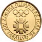 Yugoslavia. Three Piece Olympic Gold Set: 5000 Dinara, 1982, 1983, 1984 Choice B