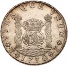 Bolivia. 8 Reales, 1770/69-JR (Potosi) NGC About Unc