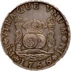 Peru. 8 Reales, 1756/5-JM (Lima) NGC EF45