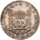 Peru. 8 Reales, 1756/5-JM (Lima) NGC VF35