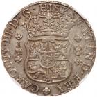 Peru. 8 Reales, 1763-JM (Lima) NGC AU50 - 2