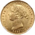 Australia. Sovereign, 1867 (Sydney) NGC MS60