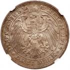 German States: Mecklenburg-Schwerin. 3 Marks, 1915-A NGC MS63 - 2