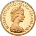 Great Britain. Four Piece Gold Set: 5 and 2 Pounds, Sovereign and Half Sovereign, 1980