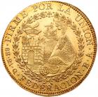 Peru - South Peru. 8 Escudos, 1837-BA (Cuzco) Almost Unc to Unc. - 2