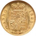 Great Britain. Half Sovereign, 1825 NGC MS64 - 2