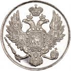 Russia. Platinum 3 Rubles, 1828-<Ru-S><Ru-P><Ru-B>