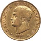 Italian States: Kingdom of Italy. 40 Lire, 1814-M VF