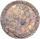 Great Britain. Crown, 1692 over inverted 2 NGC AU55