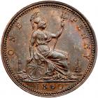 Great Britain. Bronze Penny, 1860 NGC MS62 BR - 2