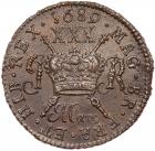 Ireland. 'Gunmoney' Halfcrown, 1689 NGC MS61 - 2