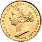 Australia. Sovereign, 1864 (Sydney) Almost Unc to Unc.