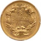 1889 $3 Gold PCGS AU58 - 2