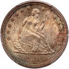 1876 Liberty Seated 25C PCGS MS66