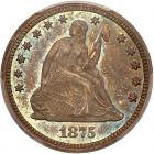 1875 Liberty Seated 25C PCGS Proof 65