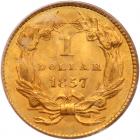 1857 $1 Gold Indian PCGS MS65 - 2