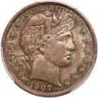 1907-D Barber 50C PCGS MS65