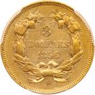 1856-S $3 Gold PCGS AU53 - 2