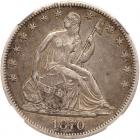 1870-CC Liberty Seated 50C NGC AU50