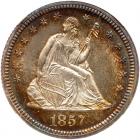 1857 Liberty Seated 25C NGC MS67