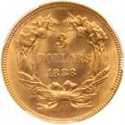 1888 $3 Gold PCGS MS66 - 2