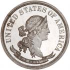 1870 Pattern Half Dollar. Aluminum, Reeded Edge. Judd-955. Pollock-1099. High Rarity 7