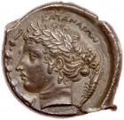 Sicily, Katane. Silver Tetradrachm (16.5 g), ca. 410 BC EF - 2