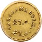 August Bechtler, 1 DOLLAR CAROLINA. K-24, 27 gr. 21 carats, plain edge