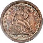 1856 Liberty Seated 10C. Sm Date PCGS Proof 65