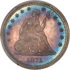 1871 Liberty Seated 25C PCGS PF67 CAM