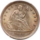 1838 Liberty Seated 25C PCGS MS64