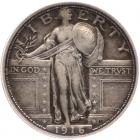 1916 Liberty Standing 25C PCGS VF35