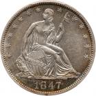 1847 Liberty Seated 50C PCGS AU55