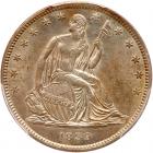 1839 Liberty Seated 50C. Drapery PCGS MS64