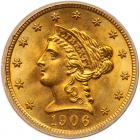 1906 $2.50 Liberty PCGS MS66