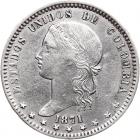 Colombia. Peso, 1871 (Bogota) EF