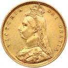 Australia. 1/2 Sovereign, 1887-M NGC AU55