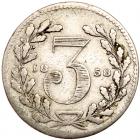 Australia. Threepence, 1858 NGC VF - 2