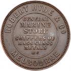 Australia. Robert Hyde & Co. 1/2 Penny, 1857 NGC AU53 BR - 2