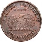 Australia. Miller Brothers. Penny, 1862 Fine to VF