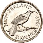 New Zealand. Sixpence, 1942 NGC MS63 - 2